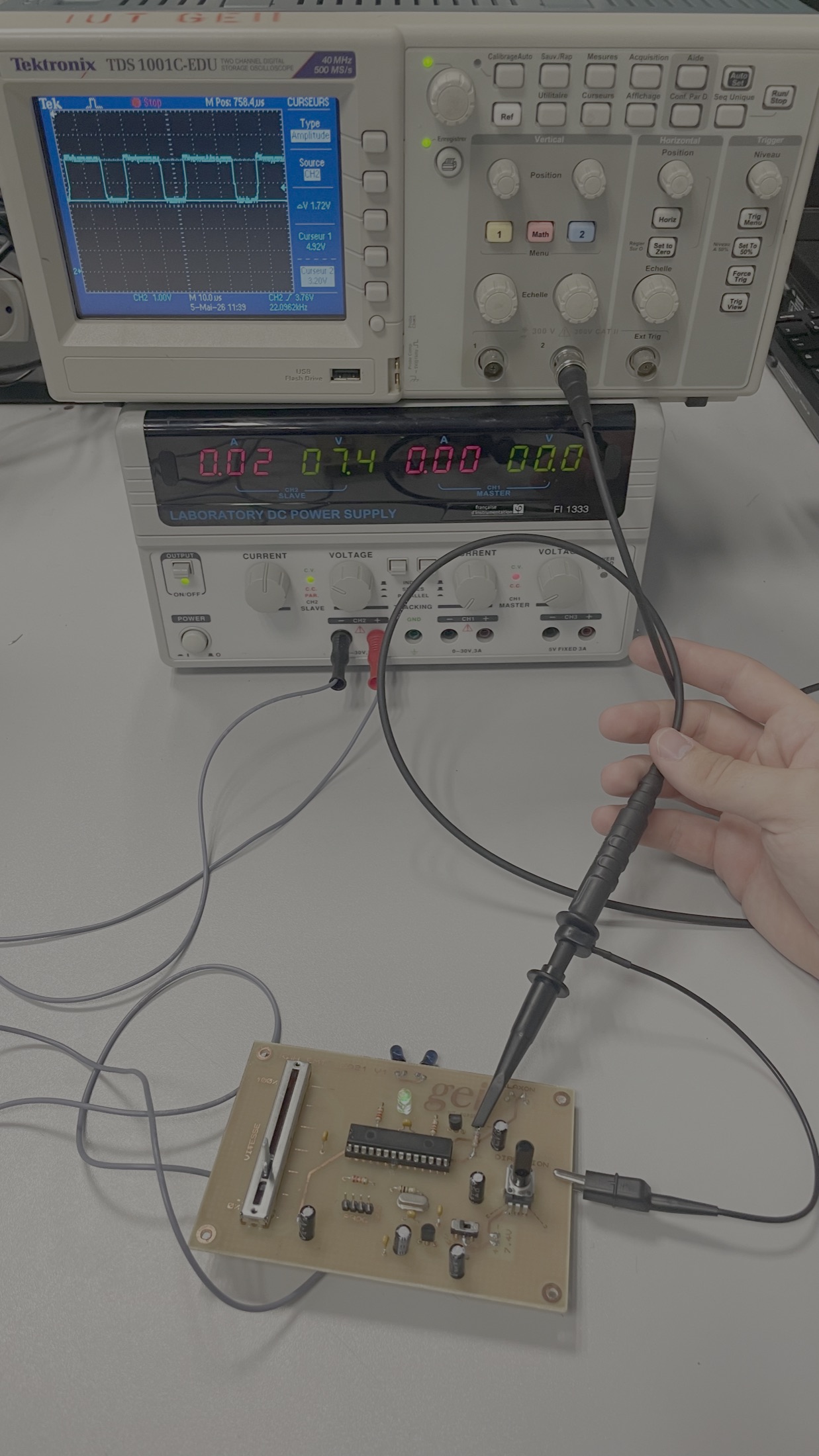 Verification measurement setup for the KAH prototype